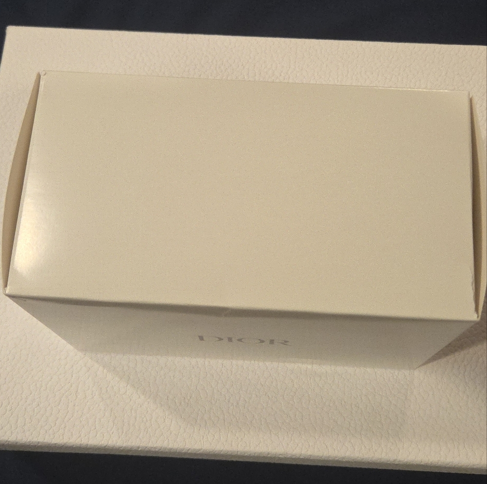 Dior Beauty Demin Cosmetic Makeup Bag Pouch - Gold Logo - Picture 8 of 9